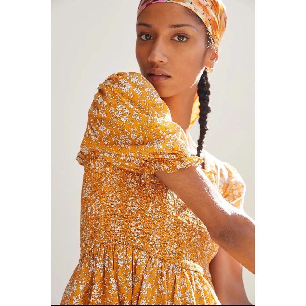 Anthropologie Smocked Midi Dress Size Petite XL NWT - Picture 7 of 15